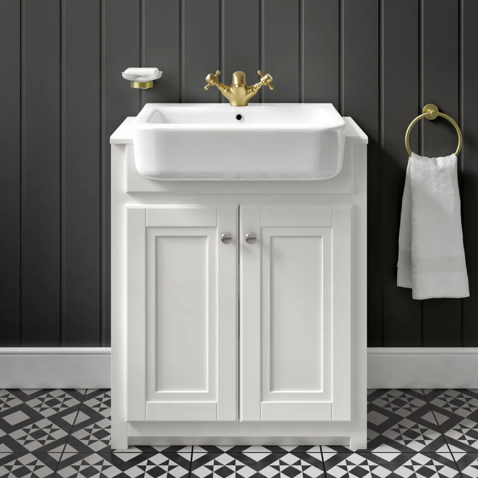 Butler & Rose Darcy Traditional Floorstanding Vanity Unit with Belfast Basin
