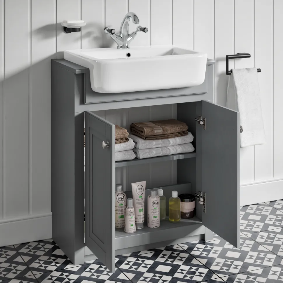 Butler & Rose Darcy Traditional Floorstanding Vanity Unit with Belfast Basin