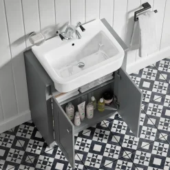 Butler & Rose Darcy Traditional Floorstanding Vanity Unit with Belfast Basin