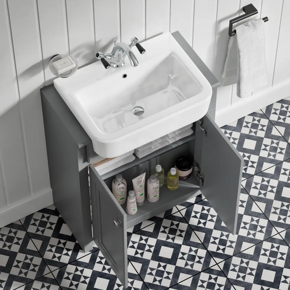 Butler & Rose Darcy Traditional Floorstanding Vanity Unit with Belfast Basin