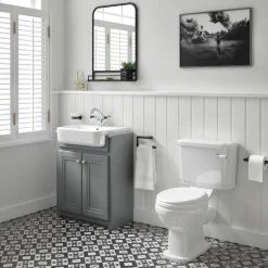 Butler & Rose Darcy Traditional Floorstanding Vanity Unit with Belfast Basin