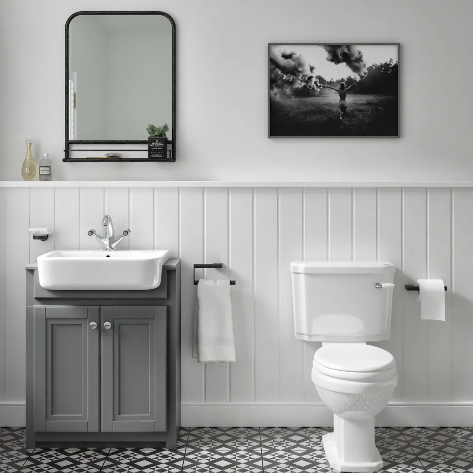 Butler & Rose Darcy Traditional Floorstanding Vanity Unit with Belfast Basin