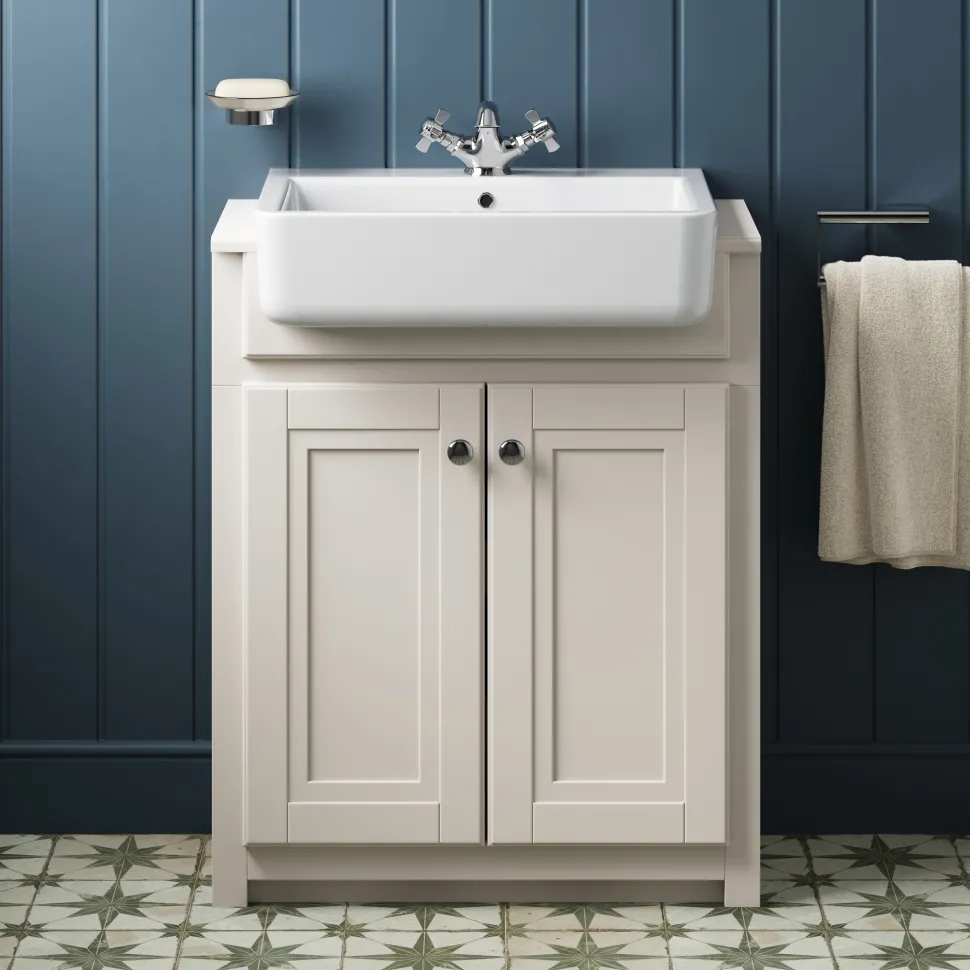 Butler & Rose Darcy Traditional Floorstanding Vanity Unit with Belfast Basin