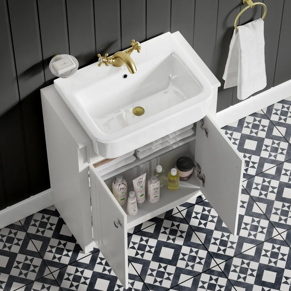 Butler & Rose Darcy Traditional Floorstanding Vanity Unit with Belfast Basin