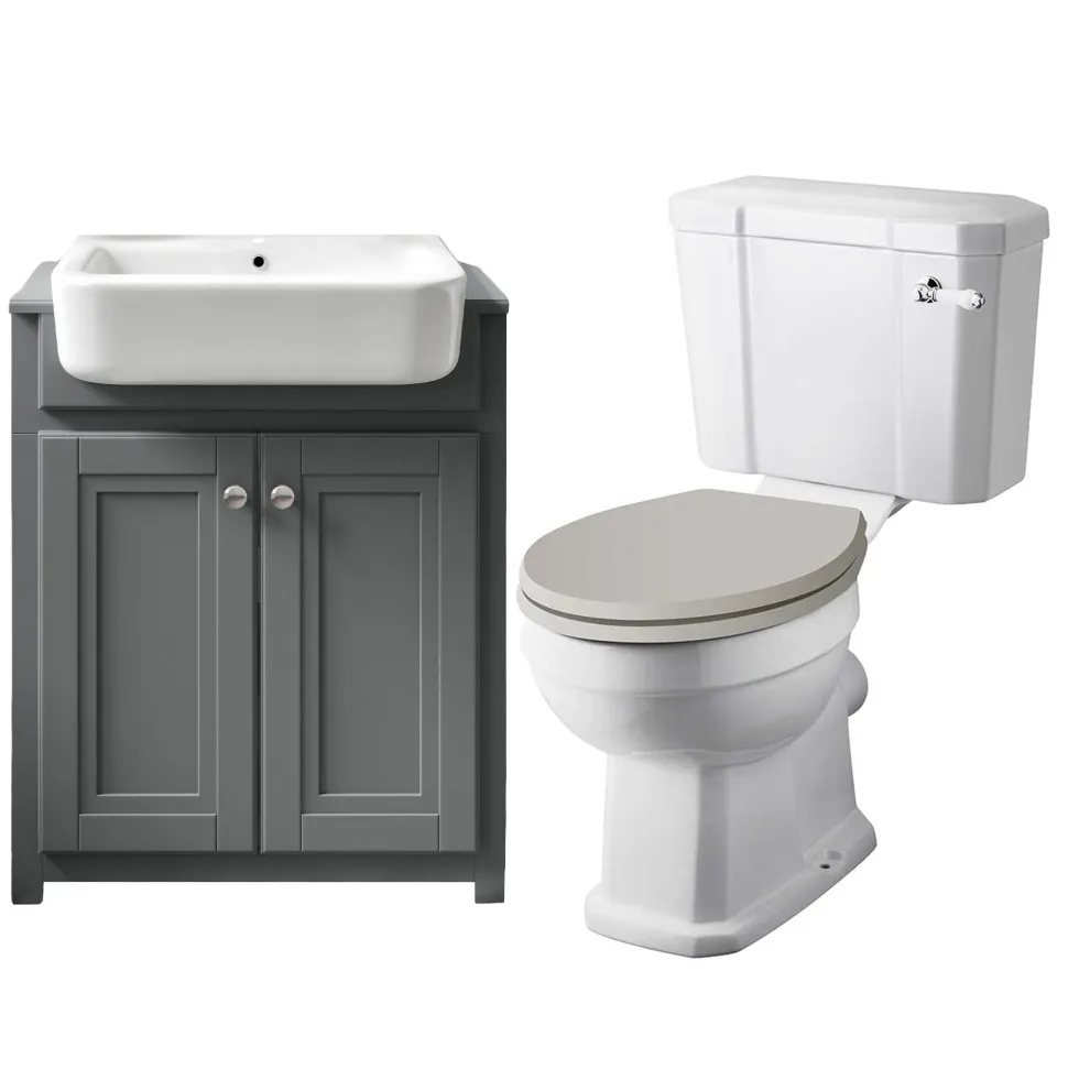 Butler & Rose Darcy Traditional Toilet & Vanity Unit Bathroom Suite