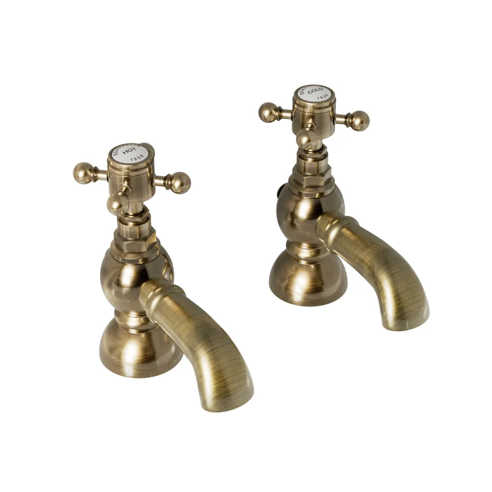 Butler & Rose Eliza Crosshead Bath Pillar Taps