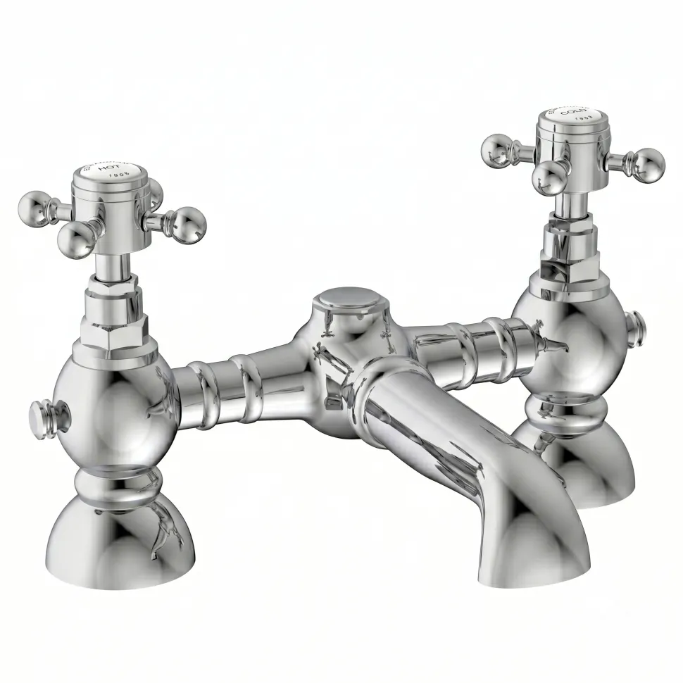 Butler & Rose Eliza Crosshead Deck Mounted Bath Filler Tap