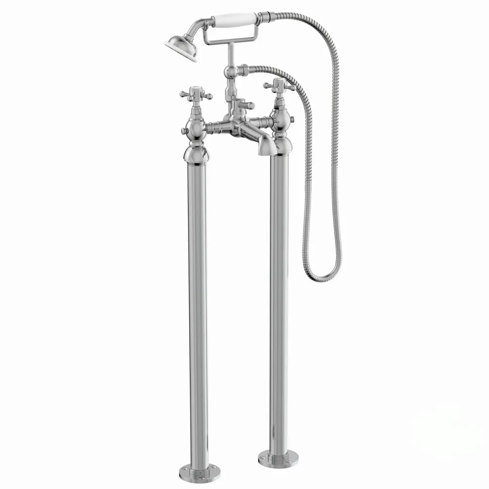 Butler & Rose Eliza Crosshead Freestanding Bath Shower Mixer Tap
