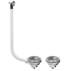 Butler & Rose Farmhouse Basket Strainer Wastes x 2 and Single Overflow Cover