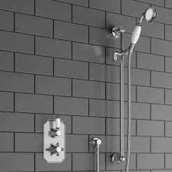 Butler & Rose Genevieve Concealed Thermostatic Shower Valve & Slide Rail Kit