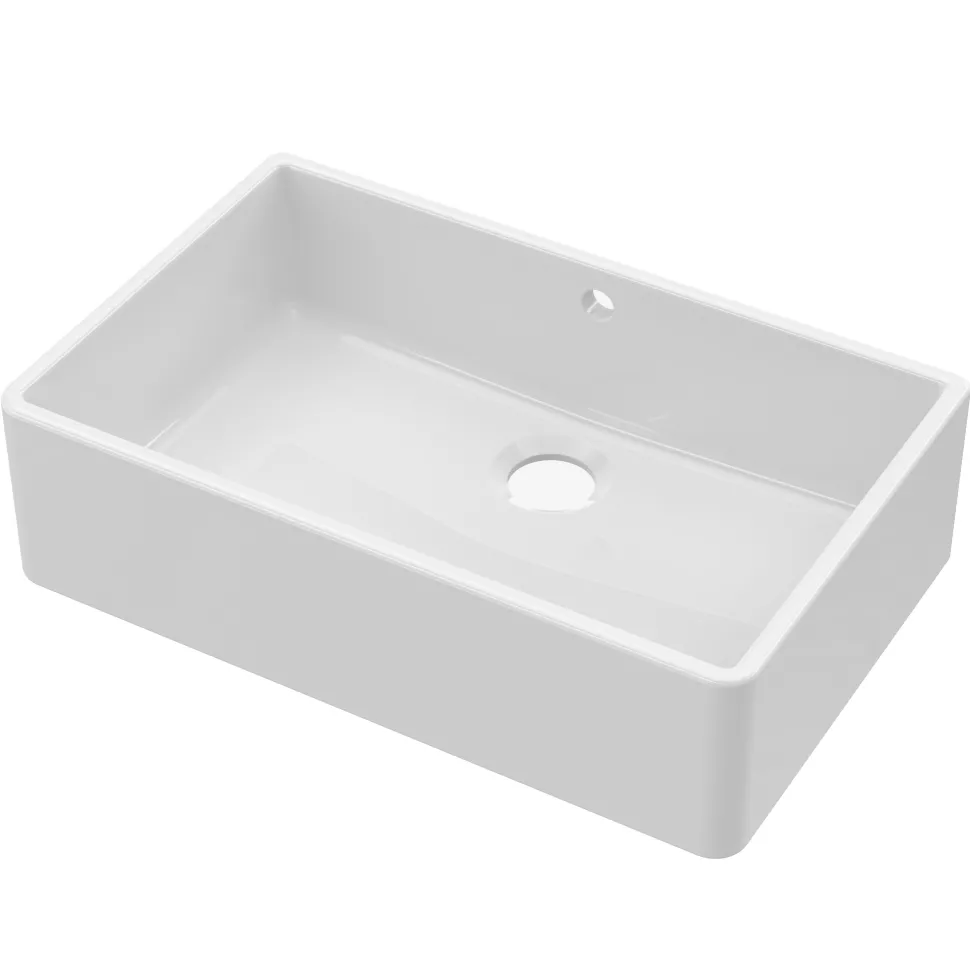 Butler & Rose Large Belfast / Butler Ceramic Fireclay Kitchen Sink - 795 x 500mm