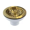 Butler & Rose 90mm Basket Strainer Kitchen Sink Waste - Brushed Brass