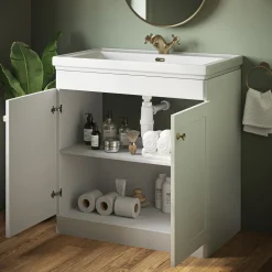 Butler & Rose Ophelia 800mm Floorstanding 2 Door Vanity Unit & Basin
