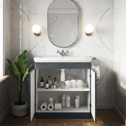 Butler & Rose Ophelia 800mm Floorstanding 2 Door Vanity Unit & Basin