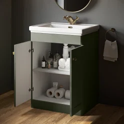 Butler & Rose Ophelia 600mm Floorstanding 2 Door Vanity Unit & Basin