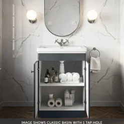 Butler & Rose Ophelia 600mm Floorstanding 2 Door Vanity Unit & Basin