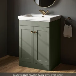 Butler & Rose Ophelia 600mm Floorstanding 2 Door Vanity Unit & Basin
