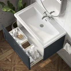 Butler & Rose Ophelia 800mm Wall Mounted 1 Drawer Vanity Unit & Basin
