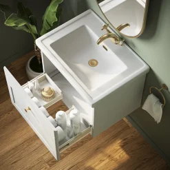Butler & Rose Ophelia 600mm Wall Mounted 1 Drawer Vanity Unit & Basin