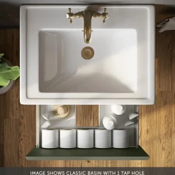 Butler & Rose Ophelia 600mm Wall Mounted 1 Drawer Vanity Unit & Basin