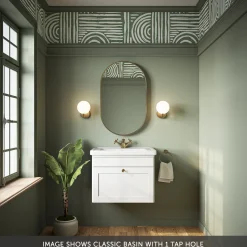 Butler & Rose Ophelia 600mm Wall Mounted 1 Drawer Vanity Unit & Basin