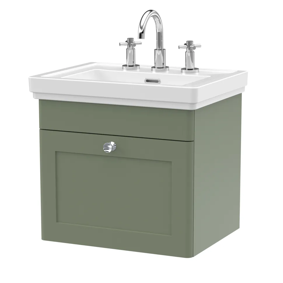 Butler & Rose Ophelia 500mm Wall Mounted 1 Drawer Vanity Unit & Basin
