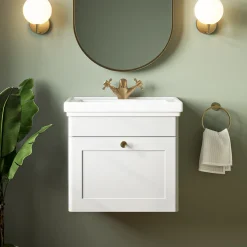 Butler & Rose Ophelia 500mm Wall Mounted 1 Drawer Vanity Unit & Basin