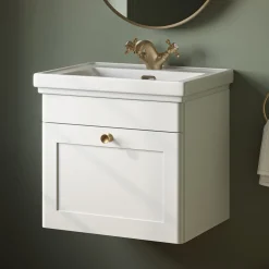 Butler & Rose Ophelia 500mm Wall Mounted 1 Drawer Vanity Unit & Basin