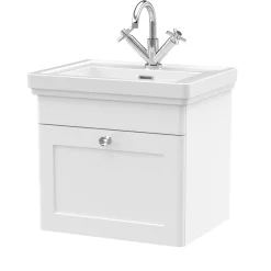 Butler & Rose Ophelia 500mm Wall Mounted 1 Drawer Vanity Unit & Basin