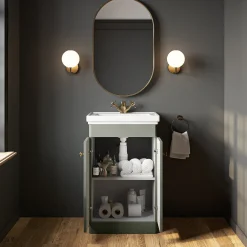 Butler & Rose Ophelia Traditional Toilet & 500mm Floorstanding Vanity Unit Bathroom Suite