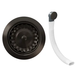 Butler & Rose Premium 90mm Kitchen Sink Strainer Waste & Round Overflow