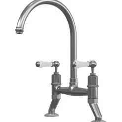 Butler & Rose Rosalyn Kitchen Bridge Kitchen Mixer Tap with Lever Handles
