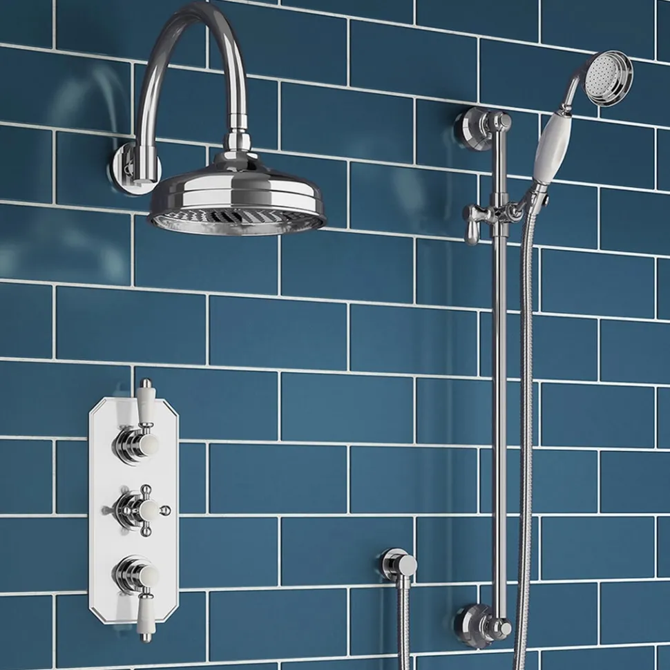Butler & Rose Traditional Round Shower Head - 200mm