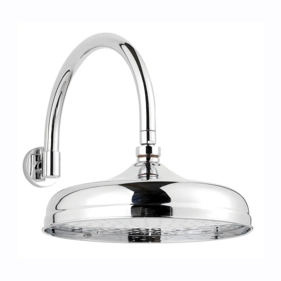 Butler & Rose Victoria 300mm Traditional Fixed Apron Shower Head & Arm
