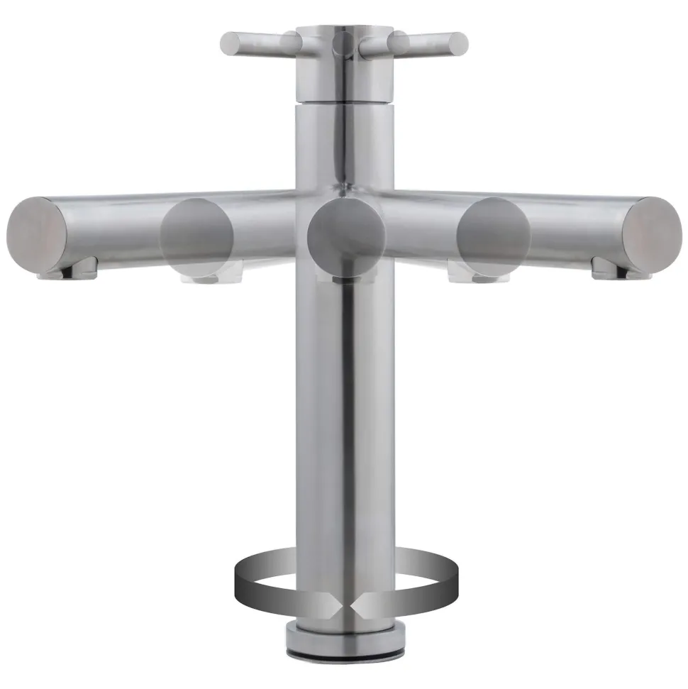 Caple Atlanta Single Lever Mono Kitchen Mixer - Stainless Steel