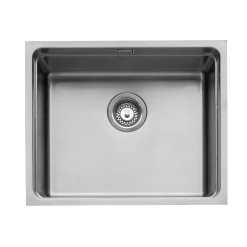 Caple Axle 1 Bowl Inset or Undermount Stainless Steel Sink with Waste & Accessory Kit - 540 x 440mm