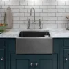 Caple Belfast 1 Bowl Grey Granite Composite Kitchen Sink - 595 x 455mm