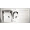 Caple Crane 1.5 Bowl Satin Stainless Steel Sink & Waste Kit with Reversible Drainer - 965 x 510mm