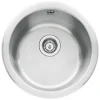 Caple Form 1 Bowl Inset or Undermount Satin Stainless Steel Sink & Waste Kit - 450 x 450mm
