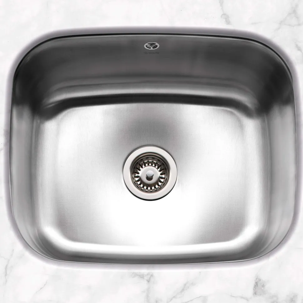 Caple Form 1 Bowl Undermount Satin Stainless Steel Sink & Waste Kit - 557 x 452mm