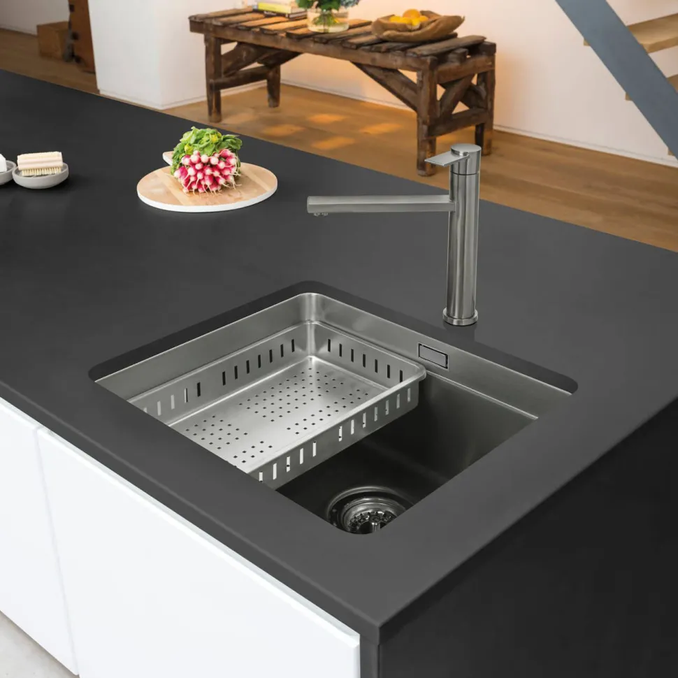 Caple Hayden Single Lever Mono Kitchen Mixer - Stainless Steel
