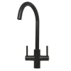 Caple Lamar Twin Lever Mono Kitchen Mixer - Blackened Copper