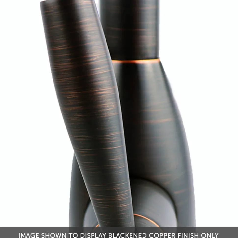 Caple Lamar Twin Lever Mono Kitchen Mixer - Blackened Copper