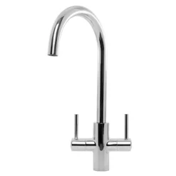 Caple Lamar Twin Lever WRAS Approved Mono Kitchen Mixer - Chrome