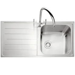 Caple Lyon 1 Bowl Satin Stainless Steel Sink & Waste Kit - 1000 x 500mm