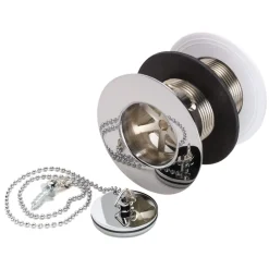 Caple 65mm Chrome Slotted Plug & Chain Waste