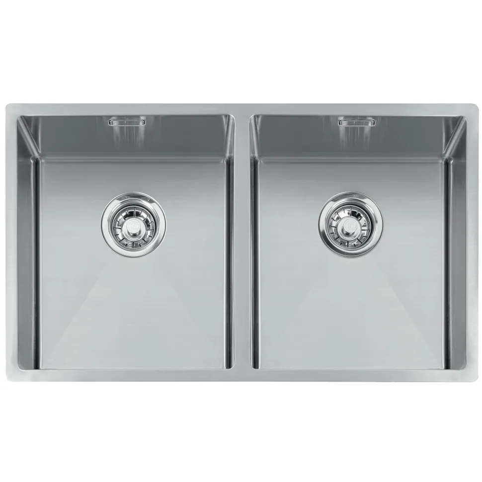 Caple Mode 2 Bowl Inset/Undermount Brushed Stainless Steel Sink & Waste Kit - 750 x 440mm