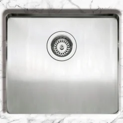 Caple Mode Inset or Undermount Brushed Stainless Steel Drainer & Waste Kit - 490 x 440mm