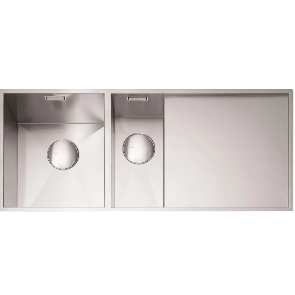 Caple Nada 1.5 Bowl Satin Stainless Steel Sink & Waste Kit - 1010 x 440mm