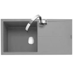 Caple Sotera 1 Bowl Granite Composite Kitchen Sink & Waste Kit with Reversible Drainer - 1000 x 500mm